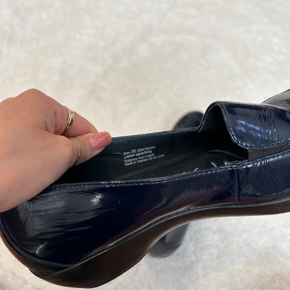 Dansko‎ Womens Size US 7.5 EU 38 Debra Loafer Blue Patent Leather Comfort Slipon - Picture 4 of 6